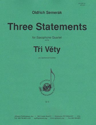 Three Statements For Sax Qt - Set