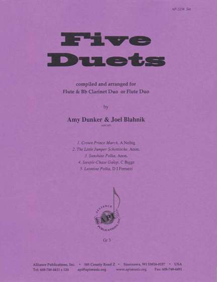 Five Duets For Fl & Clnt