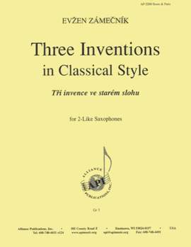 Evzen Zamecnik: Three Inventions in Classical Style