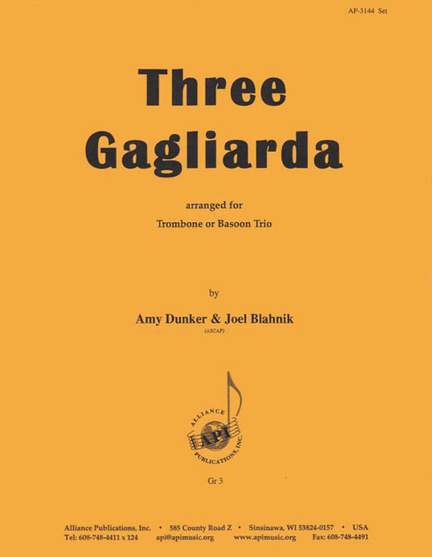 Three Gagliarda - Trb 3