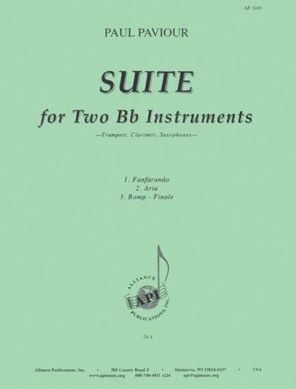 Suite For Two Bb Instruments - Trp, Clt, Sx