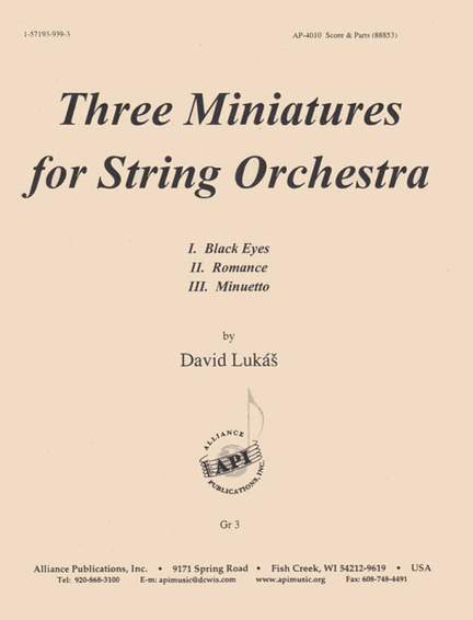 Three Miniatures For Stg Orch - Set