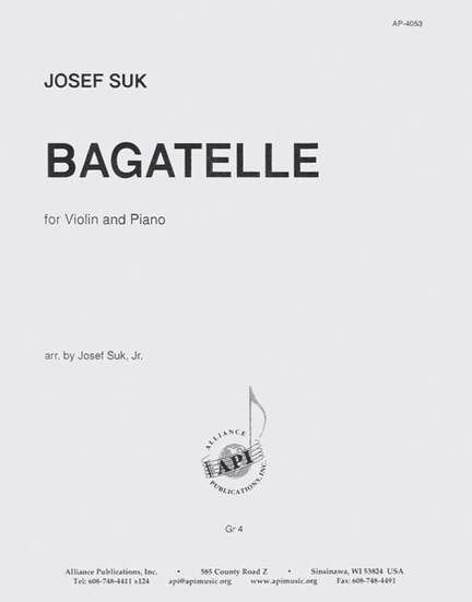 Bagatelle For Vln-pno