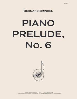 Bernard Brindel: Piano Prelude, No. 6