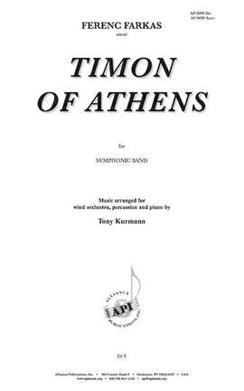 Ferenc Farkas: Incidental Music to Timon of Athens - 3 Mvts - Bd