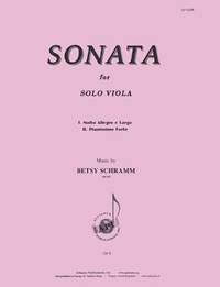 Betsy Schramm: Sonata for Solo Viola