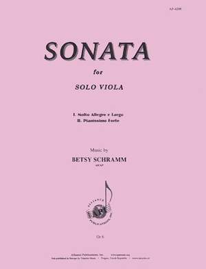 Betsy Schramm: Sonata for Solo Viola