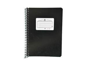 Marschmappe schwarz hoch 9x13 cm 15 Taschen