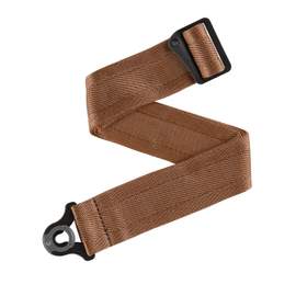 D'Addario Auto Lock Guitar Strap, Umber Brown