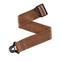 D'Addario Auto Lock Guitar Strap, Umber Brown