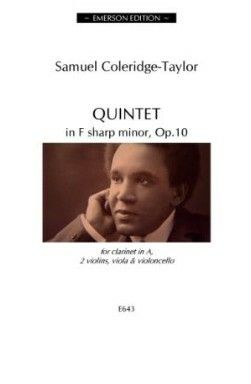 Coleridge-Taylor, S: Quintet in F sharp minor F sharp minor op.10