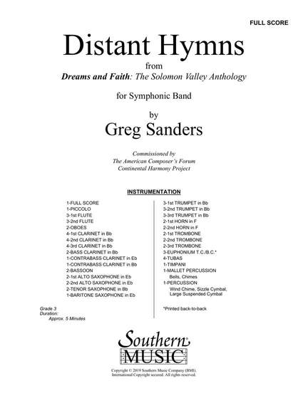 Greg Sanders: Distant Hymns