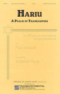 Max Janowski: Hariu - A Psalm of Thanksgiving