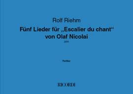Rolf Riehm: Fünf Lieder