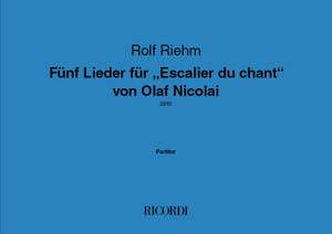 Rolf Riehm: Fünf Lieder