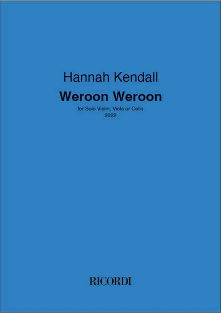Hannah Kendall: Weroon Weroon