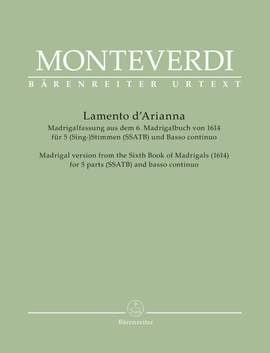Monteverdi, Claudio: Lamento d'Arianna for 5 parts (SSATB) and basso continuo