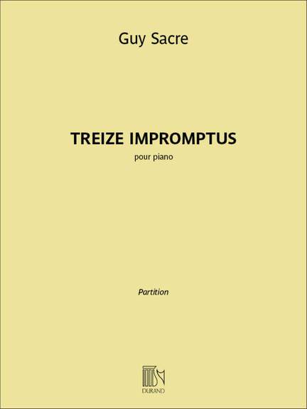 Guy Sacre: Treize Impromptus