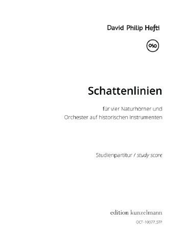 Hefti, D P: Schattenlinien