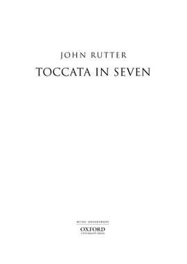 Rutter, John: Toccata in Seven