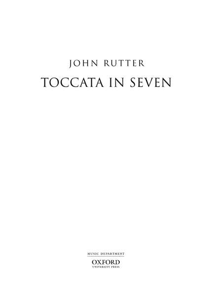 Rutter, John: Toccata in Seven