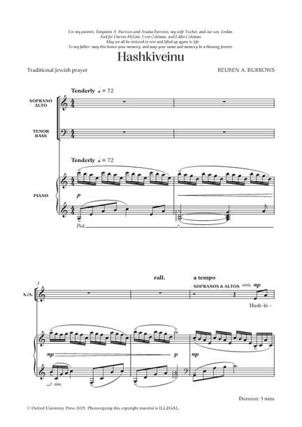 Burrows, Reuben A.: Hashkiveinu