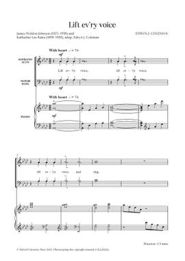Coleman, Edryn J.: Lift ev'ry voice