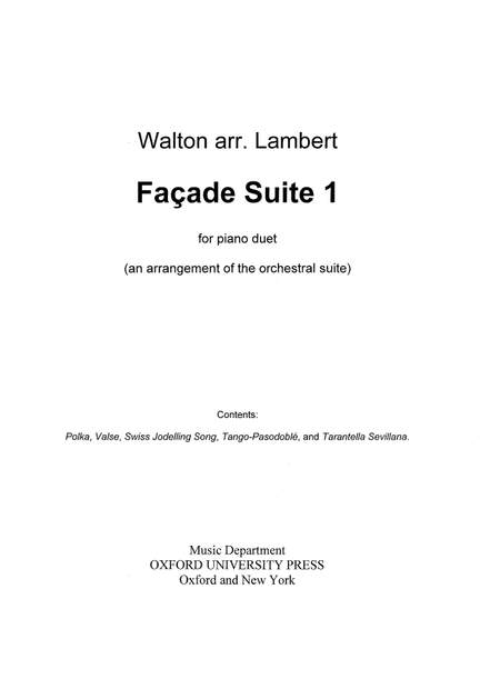 Walton, William/Lambert, Constant: Façade Suite 1