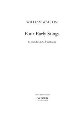 Walton, William: Four Early Songs