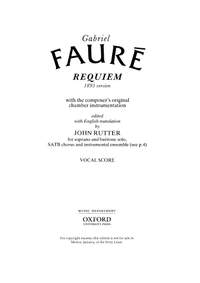 Fauré, Gabriel/Rutter, John: Requiem (1893 version)