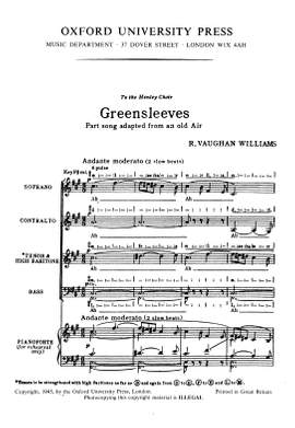 Vaughan Williams, Ralph: Greensleeves