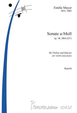Mayer, E: Sonate a-moll op.18 A minor op. 18