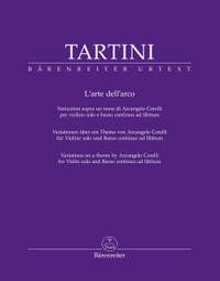 Tartini, Giuseppe: L'arte dell'arco for violin solo and basso continuo ad libitum