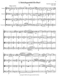 Brun, Fritz: Erstes Streichquartett Es-Dur (1900)