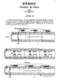 Rabaud, Henri: Mârouf, Savetier du Caire, Opéra-comique en 5 actes