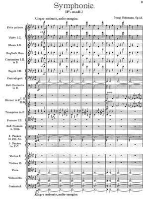 Schumann, Georg: Zweite Symphonie Op.42 in f-Moll