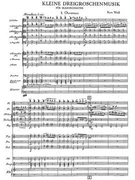 Weill, Kurt: Kleine Dreigroschenmusik für Blasorchester