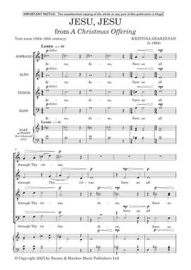 Arakelyan, Kristina: Jesu, Jesu (from A Christmas Offering)