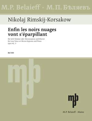Rimsky-Korsakov, N: Enfin les noirs nuages s’éparpillant op. 42/3