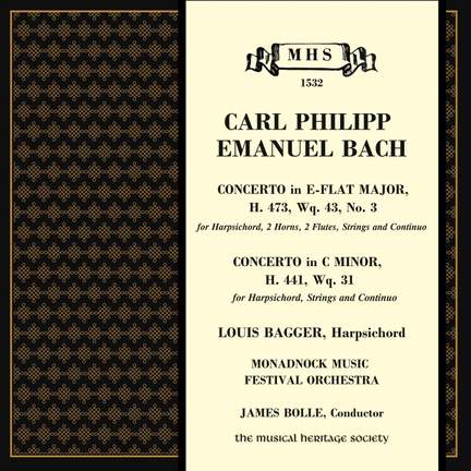 C.P.E. Bach: Concertos for Harpsichord