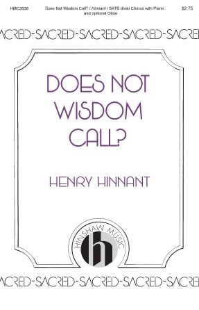 Hank Hinnant: Does Not Wisdom Call?