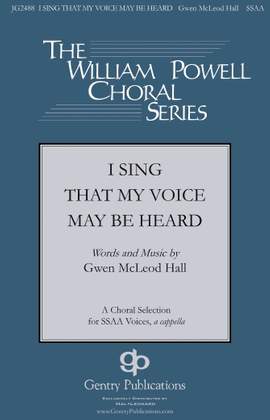 Gwen McLeod Hall: I Sing that My Voice May be Heard
