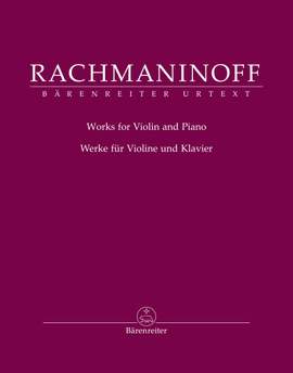Rachmaninoff, Sergei: Works for Violin and Piano