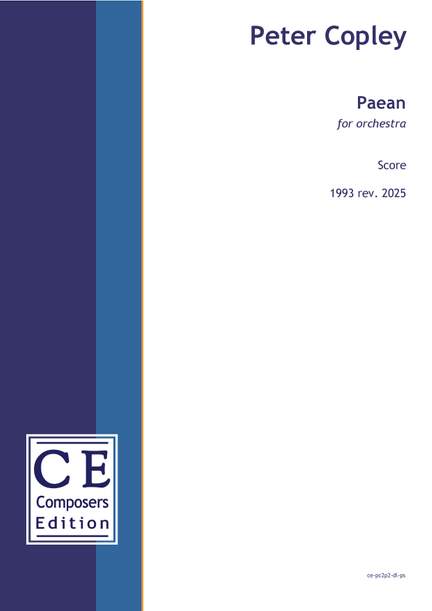 Copley Peter: Paean