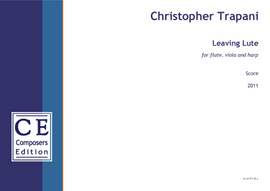 Trapani Christopher: Leaving Lute