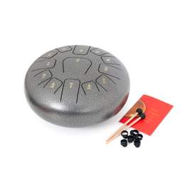 Percussion Plus 12" silver steel tongue drum