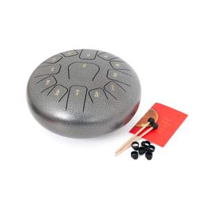 Percussion Plus 12" silver steel tongue drum