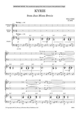 Todd, Will: Kyrie (from Jazz Missa Brevis)