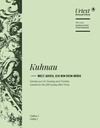Kuhnau, Johann: Welt adieu, ich bin dein müde
