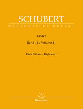 Schubert, Franz: Lieder High Voice (Volume 11)